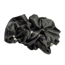 Load image into Gallery viewer, Blossom Satin Crystal Hair Scrunchie