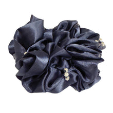 Load image into Gallery viewer, Blossom Satin Crystal Hair Scrunchie
