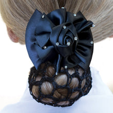Load image into Gallery viewer, Dressage Rosette Ribbon Bow & Net