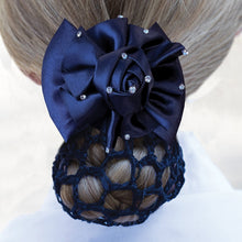 Load image into Gallery viewer, Dressage Rosette Ribbon Bow & Net
