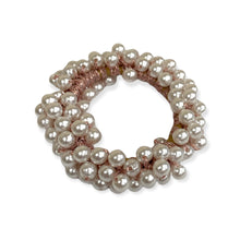 Load image into Gallery viewer, Pearl Beaded Scrunchie