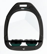Load image into Gallery viewer, Flex-On Green Composite Flat Stirrups Black