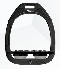 Load image into Gallery viewer, Flex-On Green Composite Flat Stirrups Black