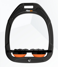 Load image into Gallery viewer, Flex-On Green Composite Flat Stirrups Black