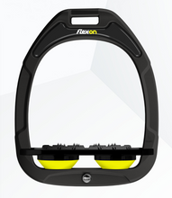 Load image into Gallery viewer, Flex-On Green Composite Flat Stirrups Black