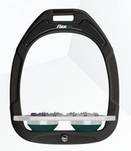 Load image into Gallery viewer, Flex-On Green Composite Flat Stirrups Black
