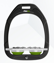 Load image into Gallery viewer, Flex-On Green Composite Flat Stirrups Black
