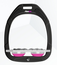Load image into Gallery viewer, Flex-On Green Composite Flat Stirrups Black