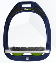 Load image into Gallery viewer, Flex-On Green Composite Flat Stirrups Navy