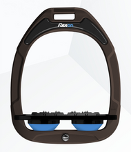 Load image into Gallery viewer, Flex-On Green Composite Flat Stirrups Brown