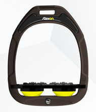 Load image into Gallery viewer, Flex-On Green Composite Flat Stirrups Brown