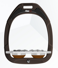 Load image into Gallery viewer, Flex-On Green Composite Flat Stirrups Brown