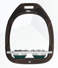 Load image into Gallery viewer, Flex-On Green Composite Flat Stirrups Brown