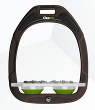 Load image into Gallery viewer, Flex-On Green Composite Flat Stirrups Brown