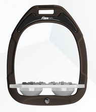 Load image into Gallery viewer, Flex-On Green Composite Flat Stirrups Brown