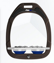 Load image into Gallery viewer, Flex-On Green Composite Flat Stirrups Brown