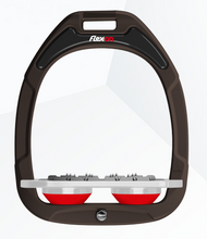 Load image into Gallery viewer, Flex-On Green Composite Flat Stirrups Brown
