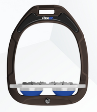 Load image into Gallery viewer, Flex-On Green Composite Flat Stirrups Brown