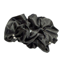 Load image into Gallery viewer, Blossom Satin Crystal Hair Scrunchie
