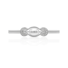 Load image into Gallery viewer, Pearl &amp; Horseshoes Stock Pin
