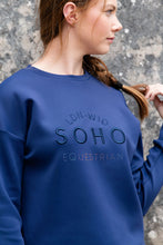 Load image into Gallery viewer, Soho Equestrian Navy Crew Sweatshirt
