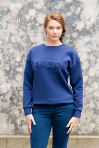 Soho Equestrian Navy Crew Sweatshirt