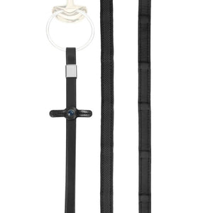 Stubben Half Rubber Reins with 9 Stops Slide Lock