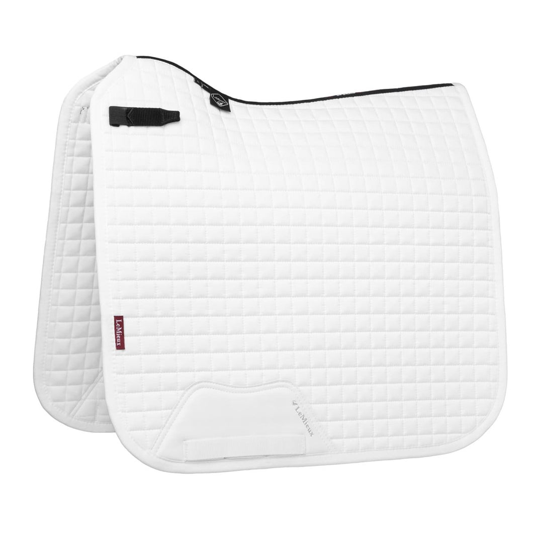 Le Mieux Cotton White Dressage Square