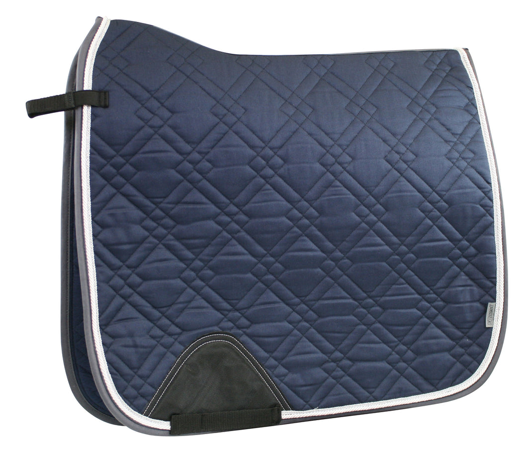 Equest Saddle Pad Cotton Cross Anatomical with Twin Cord