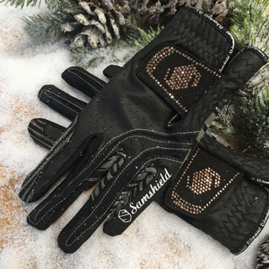 Samshield V-Skin Swarovski Black Rose Gold Gloves