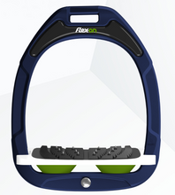 Load image into Gallery viewer, Flex-On Green Composite Flat Stirrups Navy
