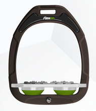 Load image into Gallery viewer, Flex-On Green Composite Flat Stirrups Brown
