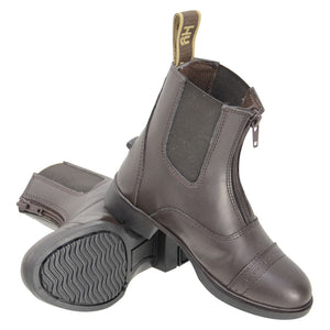 HyLAND York Adults Synthetic Zip Jodhpur Boots