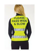 Load image into Gallery viewer, HyViz Waistcoat - Please Pass Wide &amp; Slow
