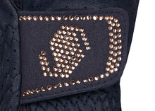 Load image into Gallery viewer, Samshield V-Skin Swarovski Navy Rose Gold Gloves
