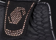 Load image into Gallery viewer, Samshield V-Skin Swarovski Black Rose Gold Gloves
